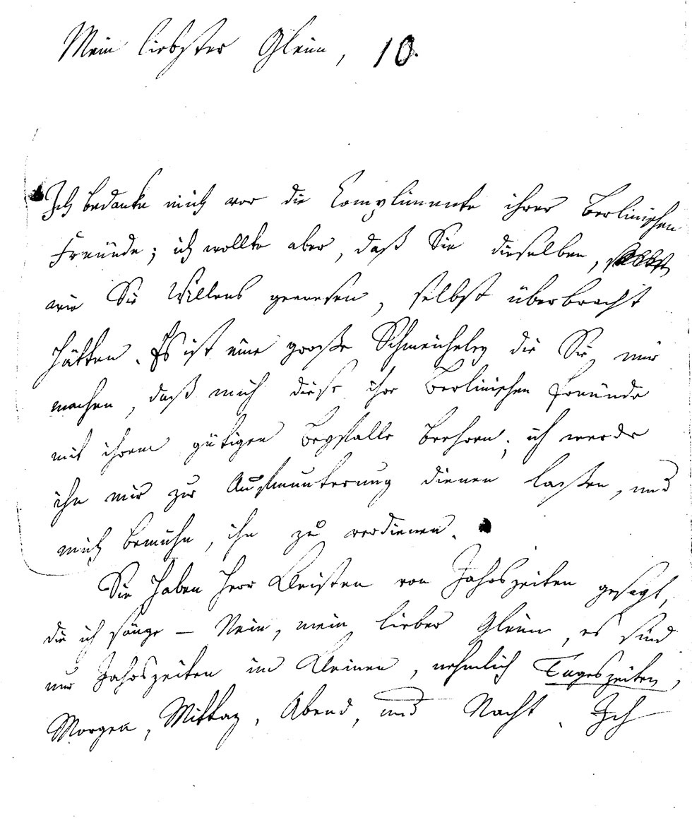 Brief J. F. W. Zachariaes an J.W.L. Gleim vom 3. März 1755 (Gleimhaus Halberstadt CC BY-NC-SA)