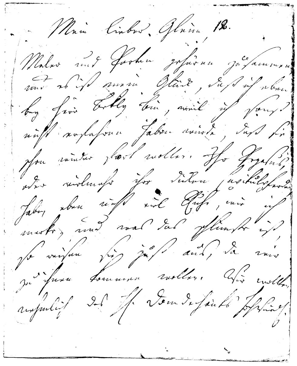 Brief J. F. W. Zachariaes an J.W.L. Gleim vom 22. April 1755 (Gleimhaus Halberstadt CC BY-NC-SA)