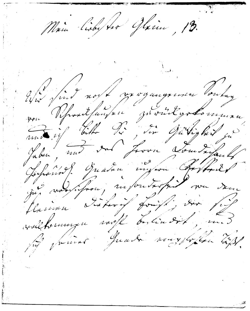 Brief J. F. W. Zachariaes an J.W.L. Gleim vom 23. September 1755 (Gleimhaus Halberstadt CC BY-NC-SA)