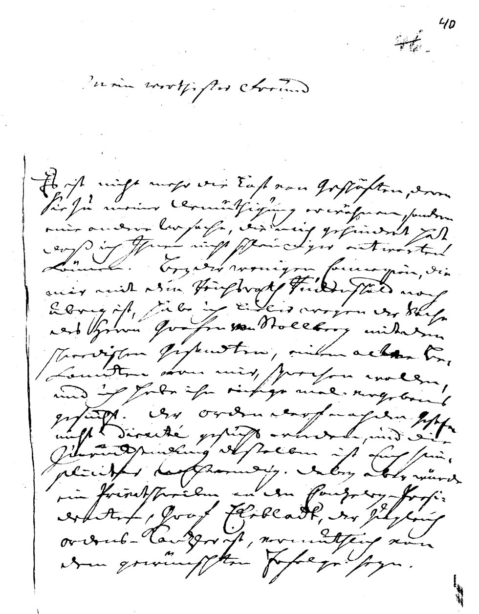 Brief J. J. Spaldings an J.W.L. Gleim vom 14. Dezember 1764 (Gleimhaus Halberstadt CC BY-NC-SA)