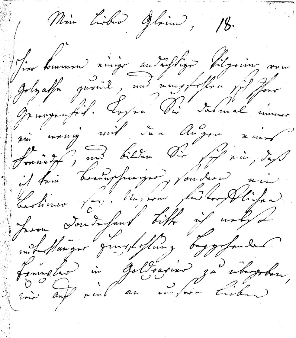 Brief J. F. W. Zachariaes an Gleim vom 19. April 1756 (Gleimhaus Halberstadt CC BY-NC-SA)