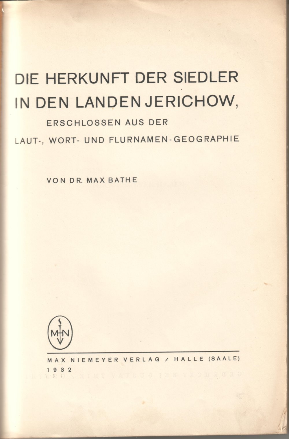 Max Bathe: Die Herkunft der Siedler (Kreismuseum Jerichower Land, Genthin CC BY-NC-SA)