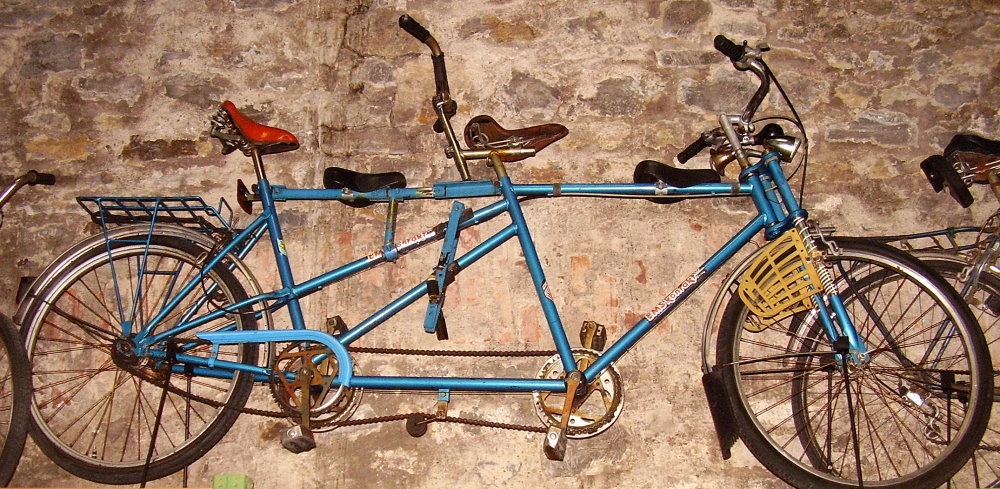 Tandem - Fahrrad &quot;MIFA&quot; (Fahrzeugmuseum Staßfurt CC BY-NC-SA)