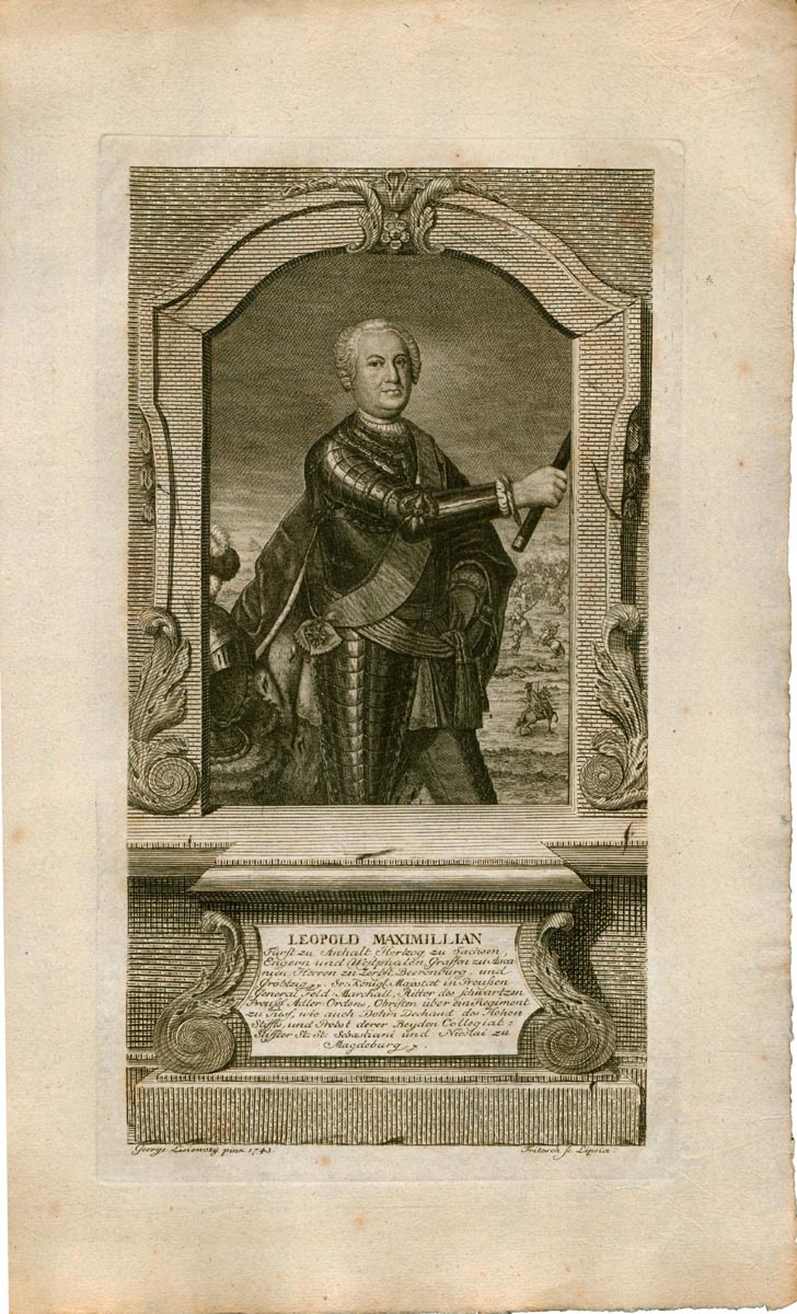 Bildnis des Fürsten Leopold Maximilian von Anhalt-Dessau (1700 - 1751) (Museum für Stadtgeschichte Dessau CC BY-NC-SA)