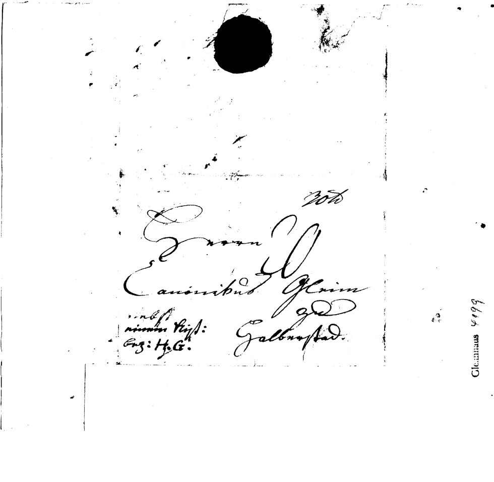 Brief J. F. A. Tischbeins an J.W.L. Gleim vom 17. Oktober 1797 (Gleimhaus Halberstadt CC BY-NC-SA)