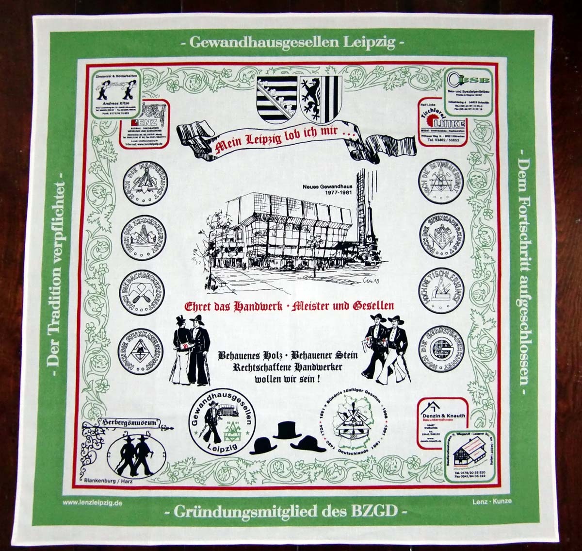 Charlottenburger der Gewandhausgesellen Leipzig (Herbergsmuseum / Historische Gesellenherberge Blankenburg CC BY-NC-SA)