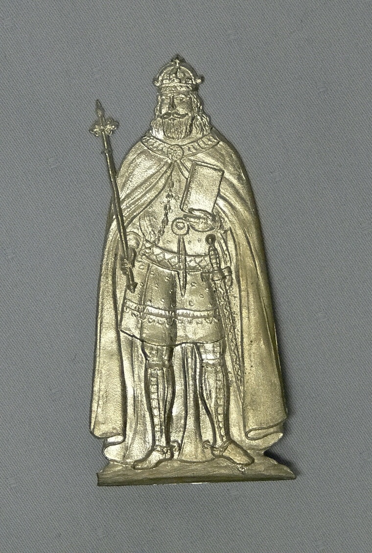 Zinnfigur: Kaiser Karl IV. (Museumsverband Sachsen-Anhalt CC BY-NC-SA)