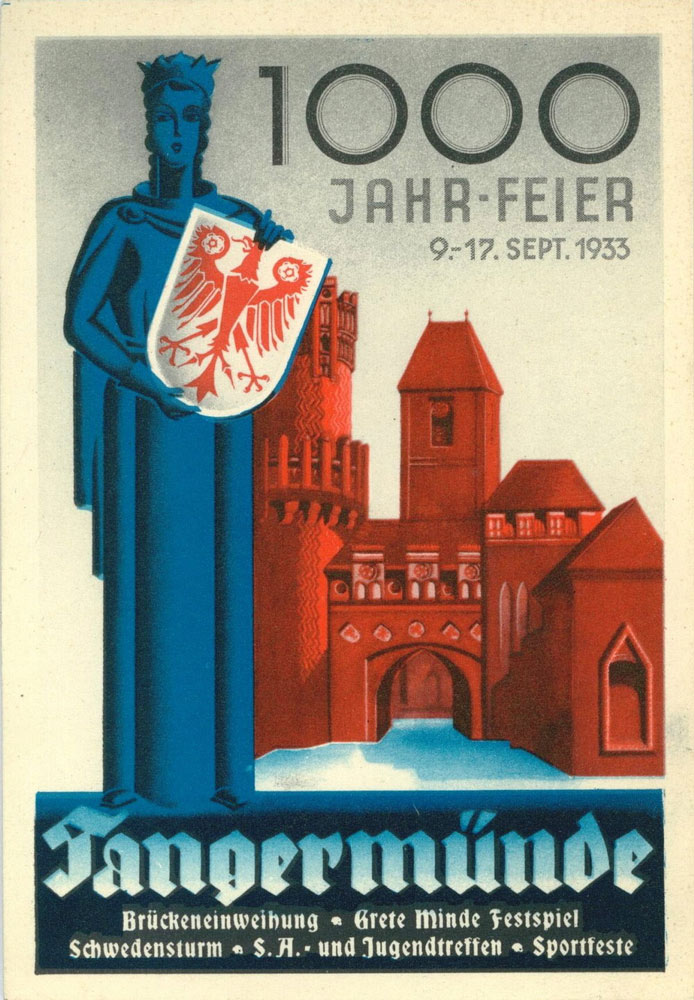 Werbepostkarten 1000-Jahr-Feier Tangermünde 1933 (Städtische Museen Tangermünde CC BY-NC-SA)