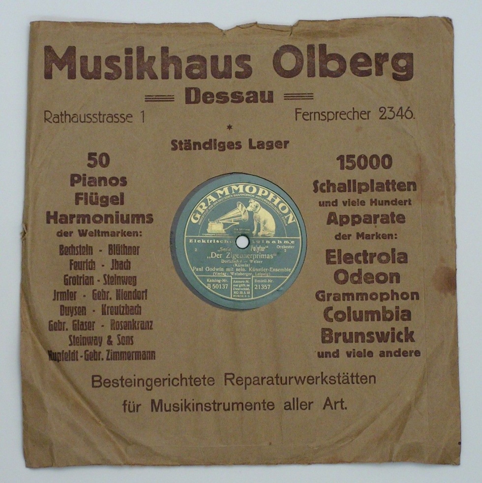 Schallplatte 78 rpm &quot;Wiener Praterleben&quot; (Kreismuseum Bitterfeld CC BY-NC-SA)