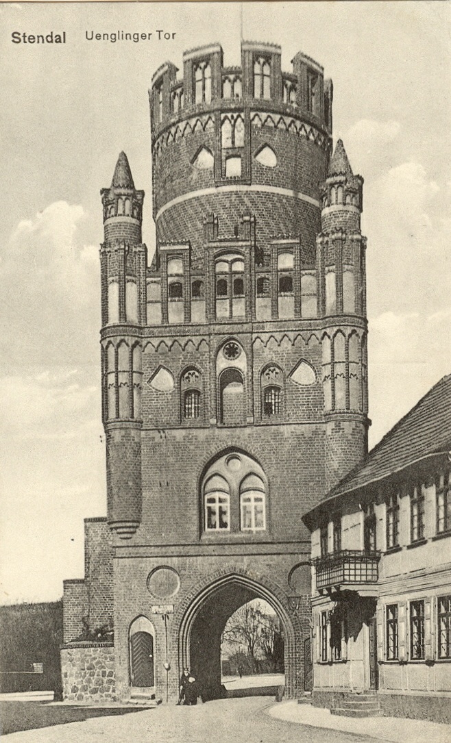 Ansichtskarte: Uenglinger Tor in Stendal (Altmärkisches Museum Stendal CC BY-NC-SA)