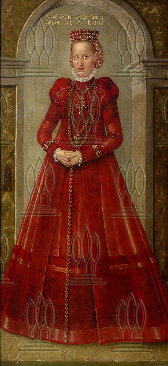Bildnis der Fürstin Agnes von Anhalt, geb. v. Barby (Kulturstiftung Dessau-Wörlitz CC BY-NC-SA)