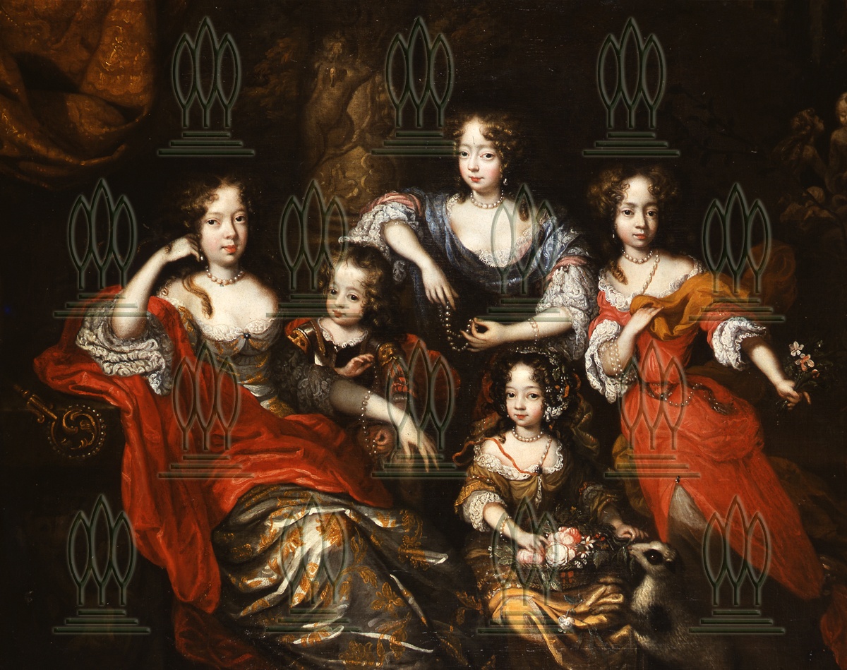 Die fünf ältesten Kinder d. Johann Georg II. von Anhalt-Dessau (Kulturstiftung Dessau-Wörlitz CC BY-NC-SA)