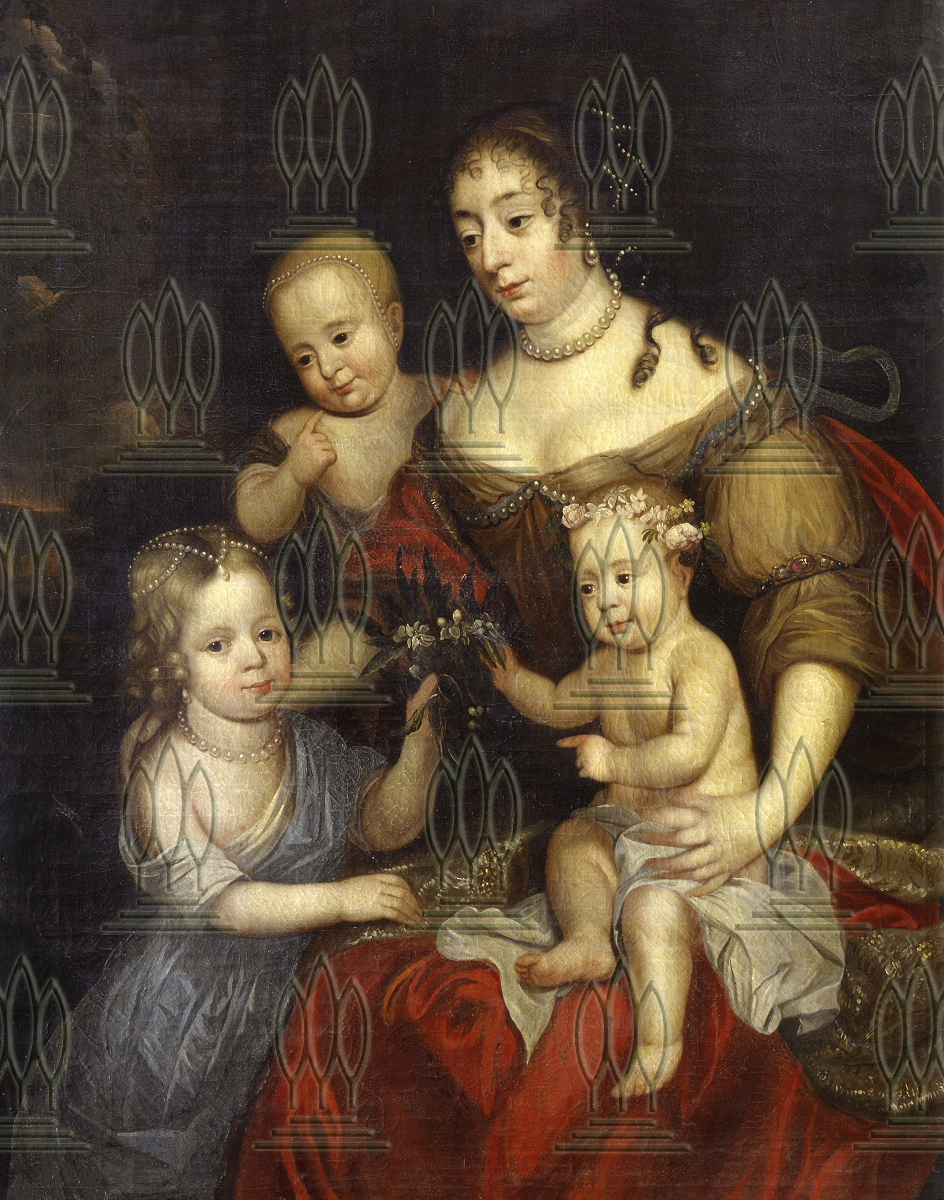 Henriette Catharina von Anhalt-Dessau mit Kindern (Kulturstiftung Dessau-Wörlitz CC BY-NC-SA)