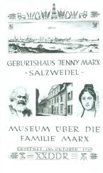 Werbematerial des Museums über die Familie Marx aus dem Jahre 1969 (Johann-Friedrich-Danneil-Museum Salzwedel CC BY-NC-SA)