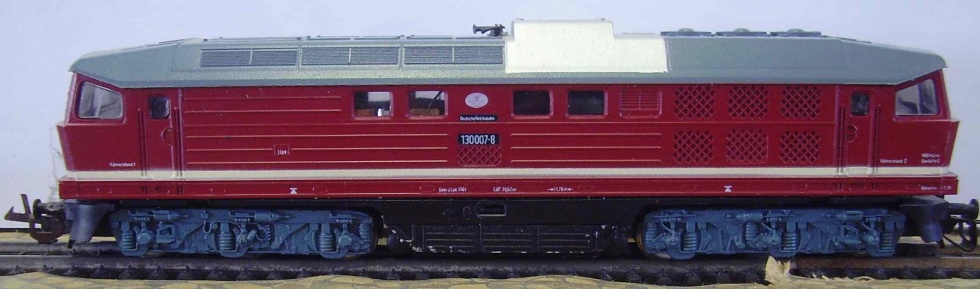 Modelleisenbahn Diesel - Lokomotive V 132 DR (Fahrzeugmuseum Staßfurt CC BY-NC-SA)