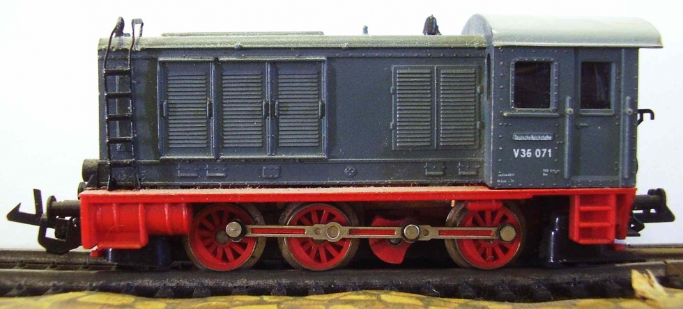Modelleisenbahn Diesel - Lokomotive V 36 CSSR (Fahrzeugmuseum Staßfurt CC BY-NC-SA)