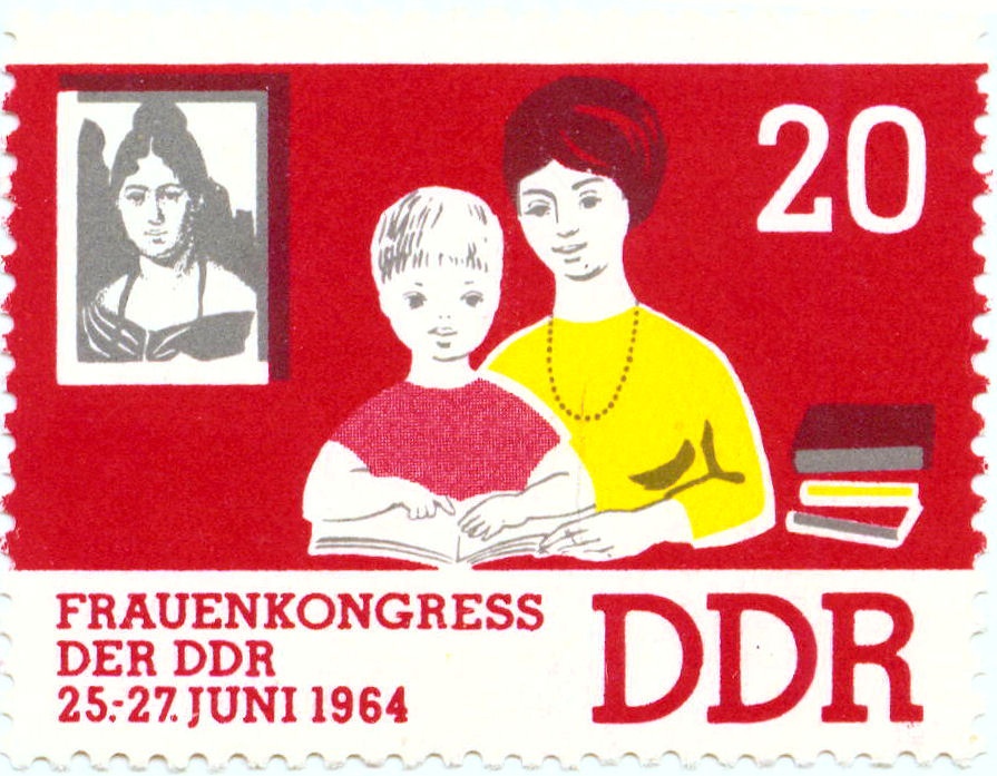 20-Pfennig-Briefmarke zum Frauenkongress des DFD der DDR im Jahre 1964 (Johann-Friedrich-Danneil-Museum Salzwedel CC BY-NC-SA)
