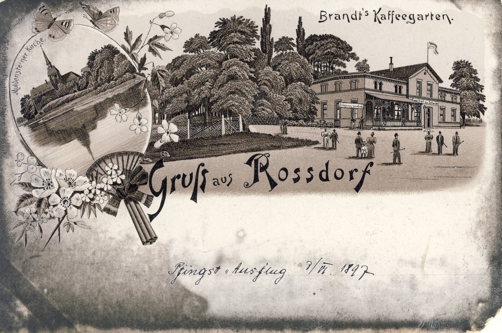 Ansichtskarte Rossdorf (Kreismuseum Bitterfeld CC BY-NC-SA)
