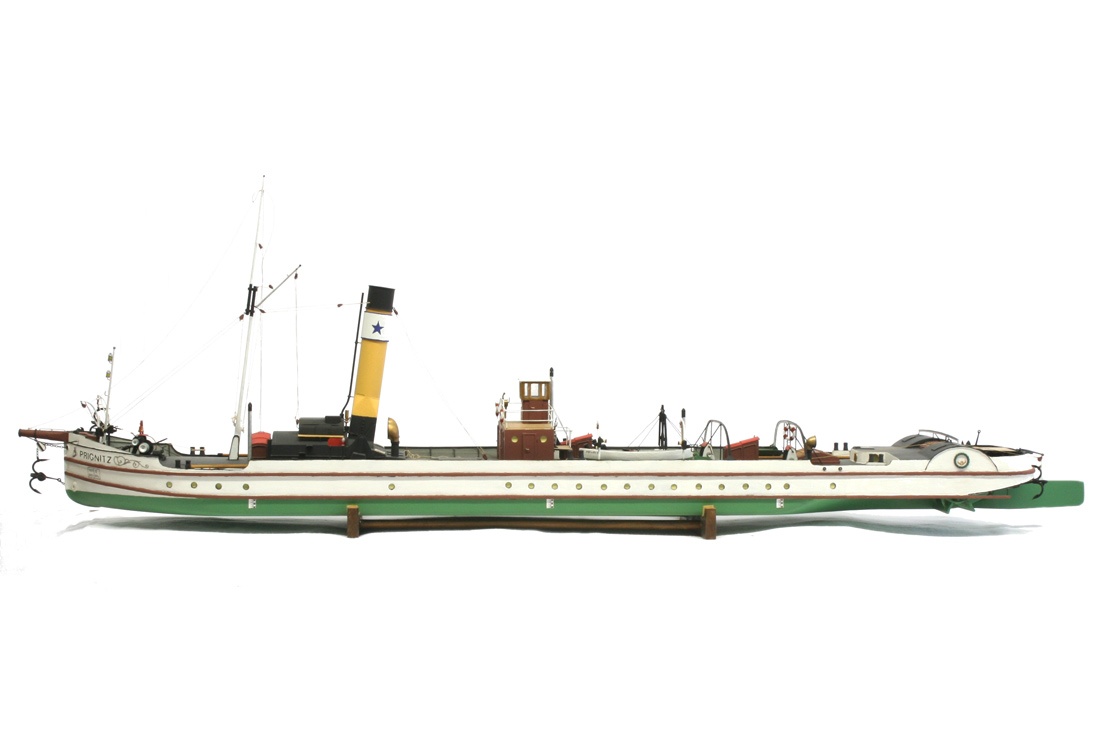 Schiffsmodell: Heckraddampfer &quot;Prignitz&quot; (Salzlandmuseum Schönebeck CC BY-NC-SA)