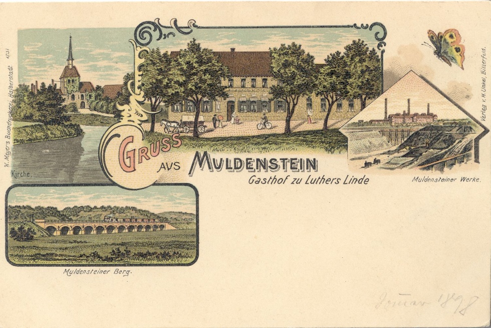 Ansichtskarte Muldenstein (Kreismuseum Bitterfeld CC BY-NC-SA)