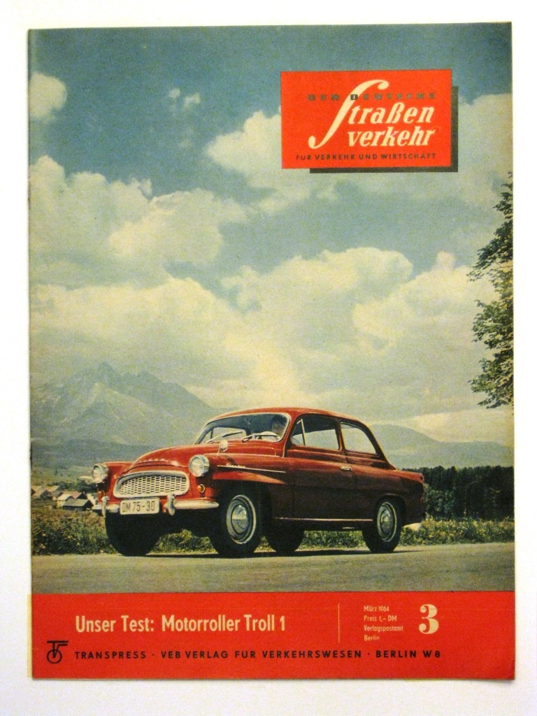 Der Deutsche Straßenverkehr Heft 3 des Jahres 1964 (Fahrzeugmuseum Staßfurt CC BY-NC-SA)