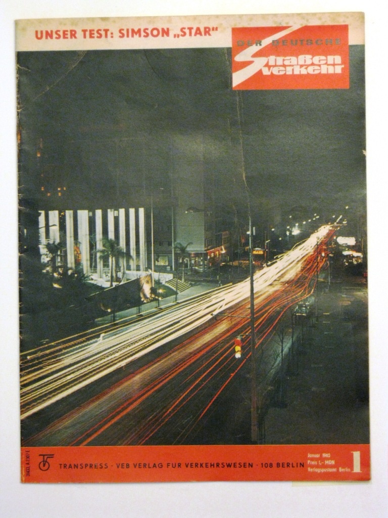 Der Deutsche Straßenverkehr Heft 1 des Jahres 1965 (Fahrzeugmuseum Staßfurt CC BY-NC-SA)
