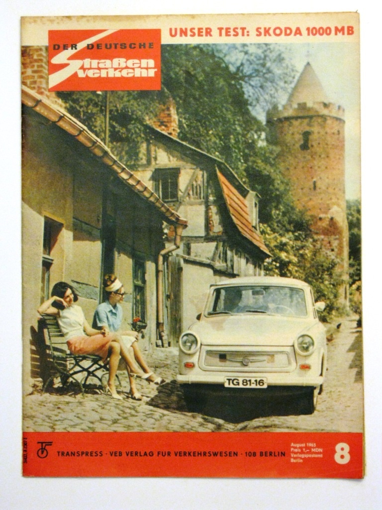 Der Deutsche Straßenverkehr Heft 8 des Jahres 1965 (Fahrzeugmuseum Staßfurt CC BY-NC-SA)