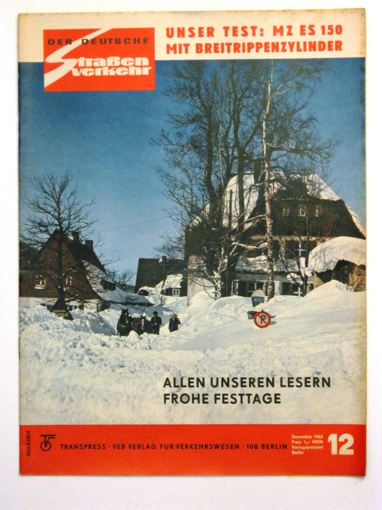 Der Deutsche Straßenverkehr Heft 12 des Jahres 1965 (Fahrzeugmuseum Staßfurt CC BY-NC-SA)