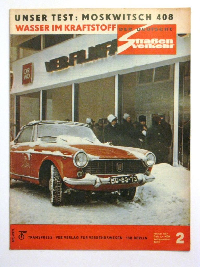Der Deutsche Straßenverkehr Heft 2 des Jahres 1967 (Fahrzeugmuseum Staßfurt CC BY-NC-SA)