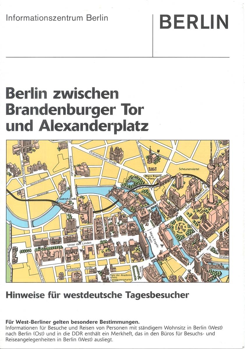 Flyer &quot;Berlin zwischen Brandenburger Tor und Alexanderplatz&quot; (Kreismuseum Bitterfeld CC BY-NC-SA)