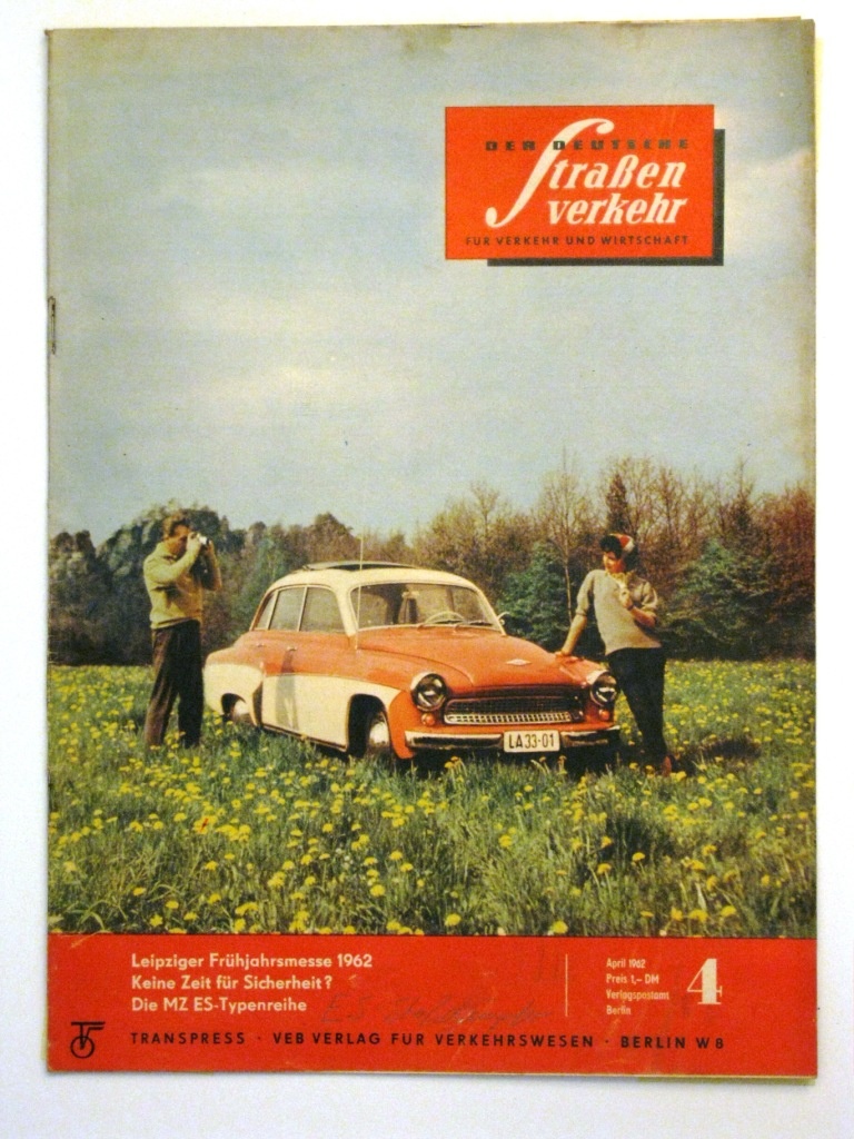 Der Deutsche Straßenverkehr Heft 4 des Jahres 1962 (Fahrzeugmuseum Staßfurt CC BY-NC-SA)