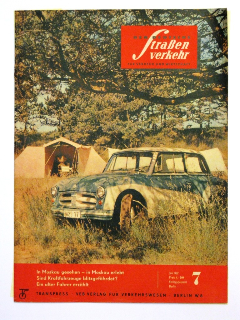 Der Deutsche Straßenverkehr Heft 7 des Jahres 1962 (Fahrzeugmuseum Staßfurt CC BY-NC-SA)