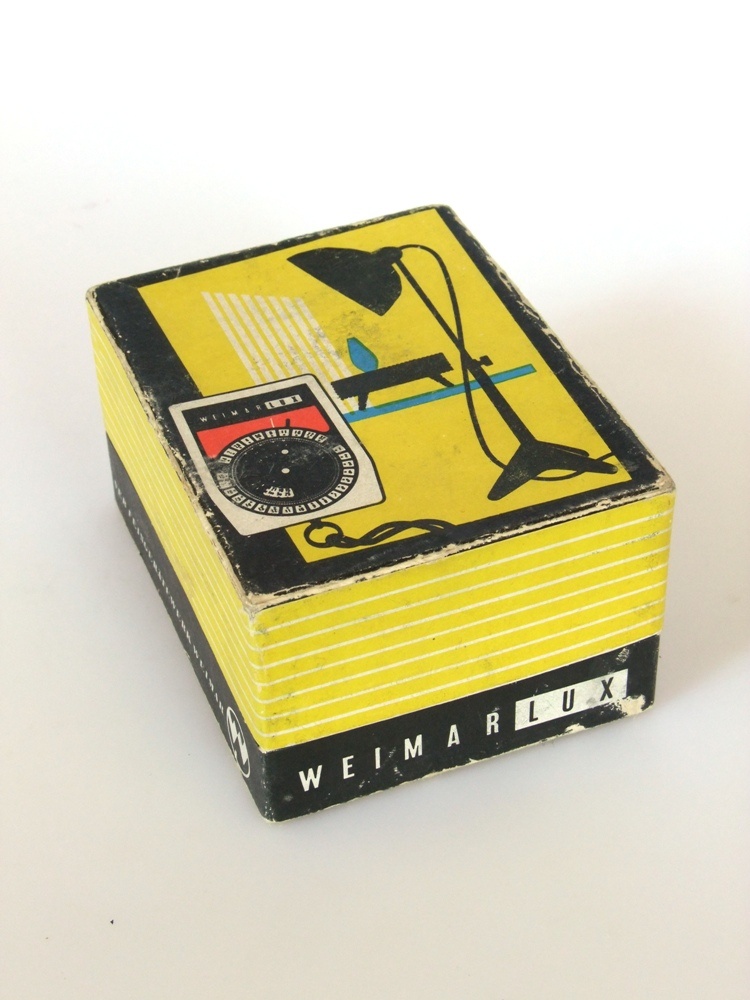 Belichtungsmesser weimarlux Originalverpackung (Industrie- und Filmmuseum Wolfen CC BY-NC-SA)