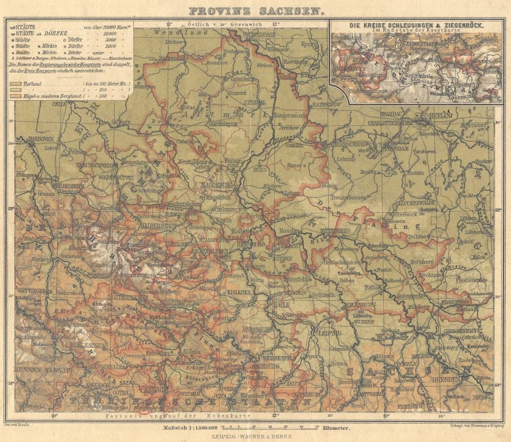 Gebietskarte Provinz Sachsen (Kreismuseum Bitterfeld CC BY-NC-SA)