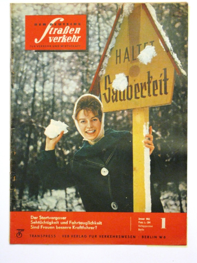 Der Deutsche Straßenverkehr Heft 1 des Jahres 1963 (Fahrzeugmuseum Staßfurt CC BY-NC-SA)