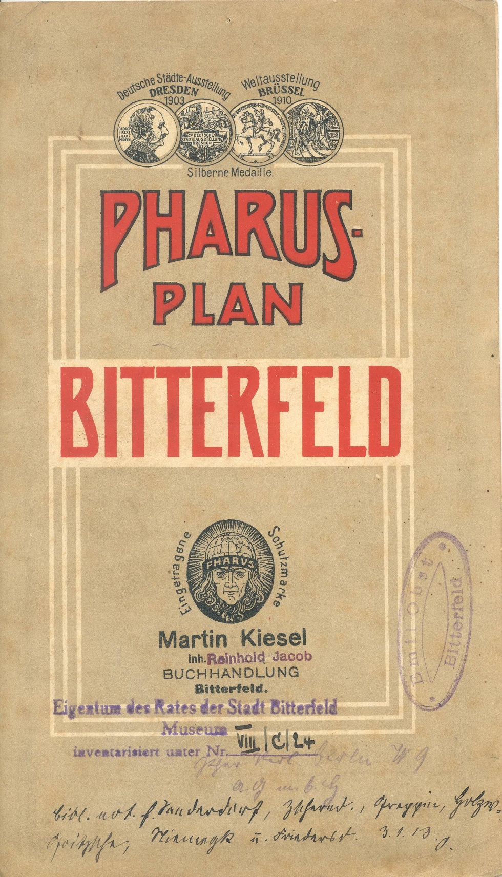 Pharus-Plan Bitterfeld (Kreismuseum Bitterfeld CC BY-NC-SA)
