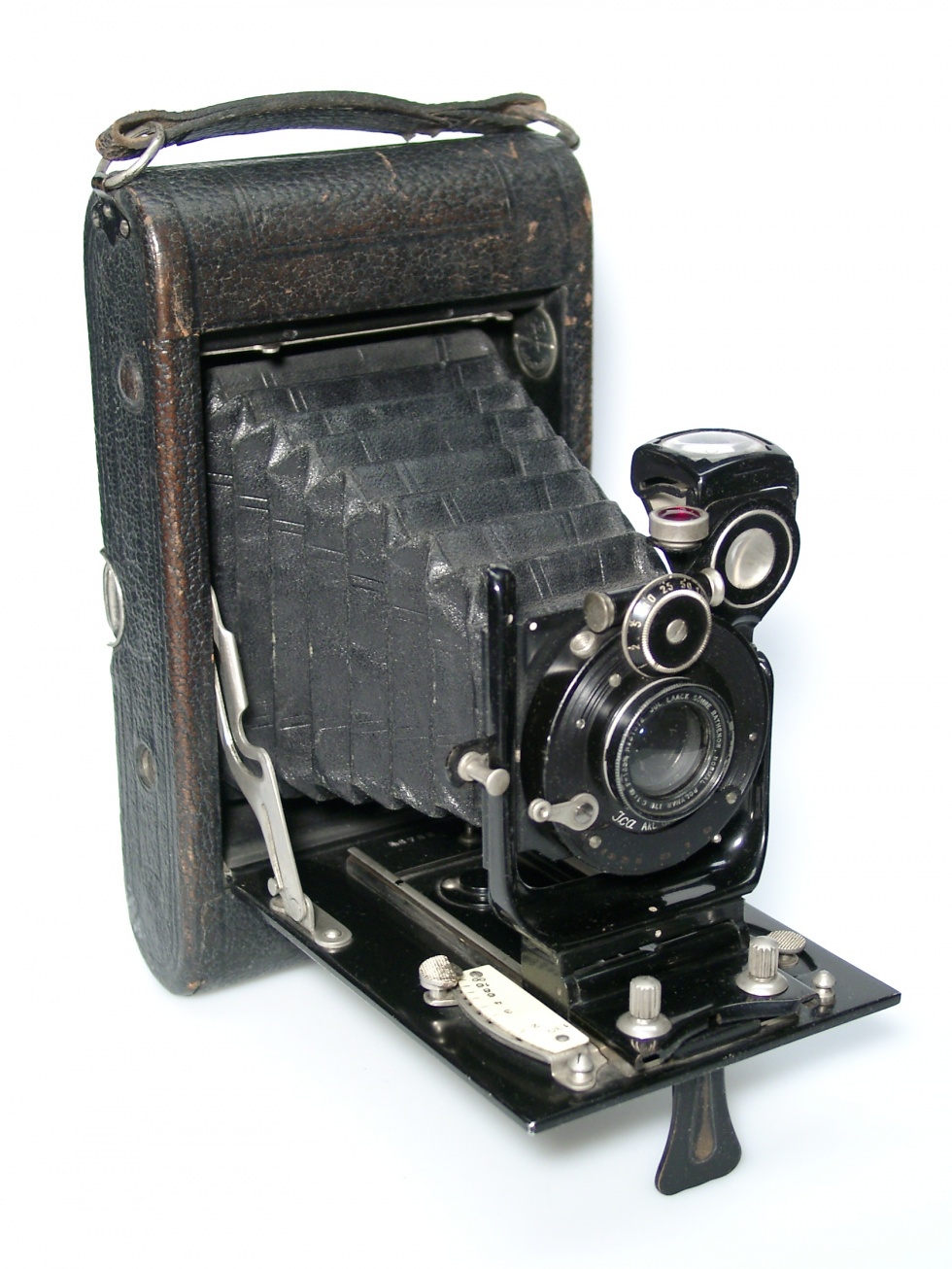 Rollfilmkamera &quot;ICA Halloh 511&quot; (auch Plattenkamera) (Industrie- und Filmmuseum Wolfen CC BY-NC-SA)