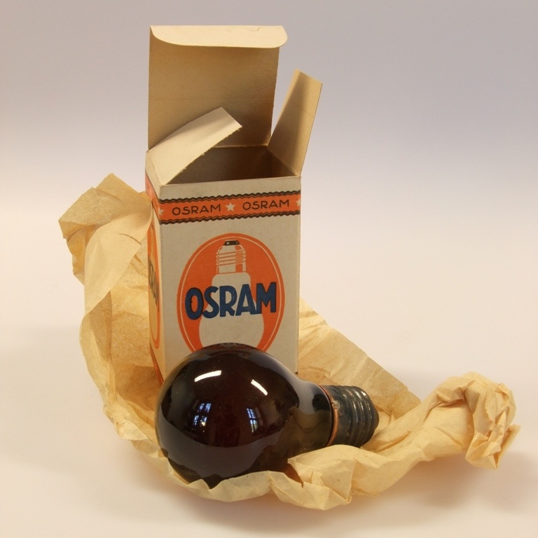 Dunkelkammerleuchte Osram (Industrie- und Filmmuseum Wolfen CC BY-NC-SA)