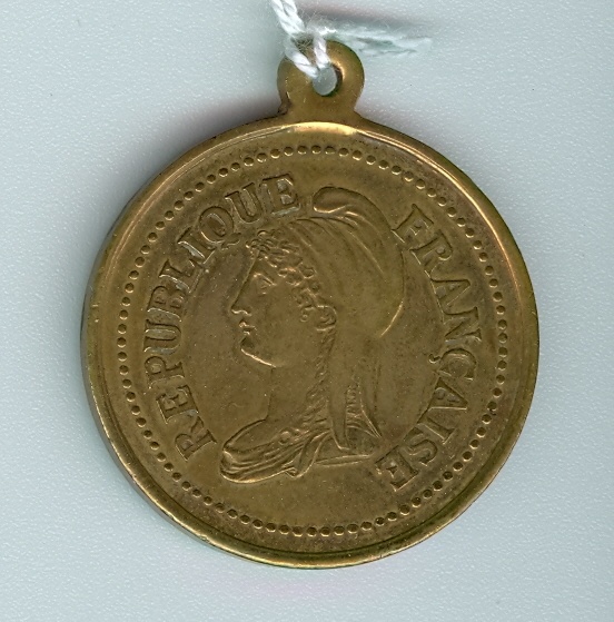 Medaille Republique Francaise, Proclamation de la Republique 1870 (Museum Weißenfels - Schloss Neu-Augustusburg CC BY-NC-SA)