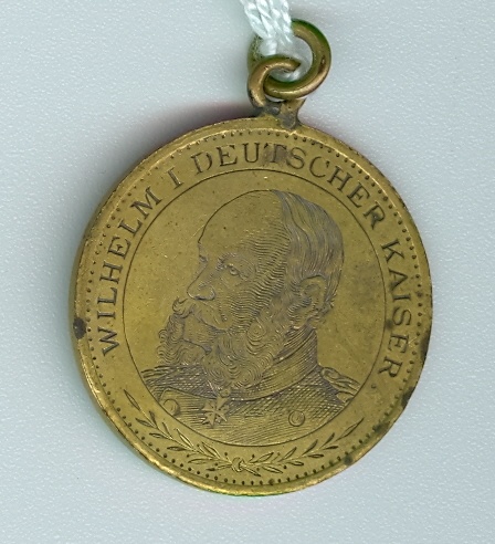 Jubiläumsmedaille zur 25jährigen Thronbesteigung des Kaisers Wilhelm I. 1861-1886 (Museum Weißenfels - Schloss Neu-Augustusburg CC BY-NC-SA)