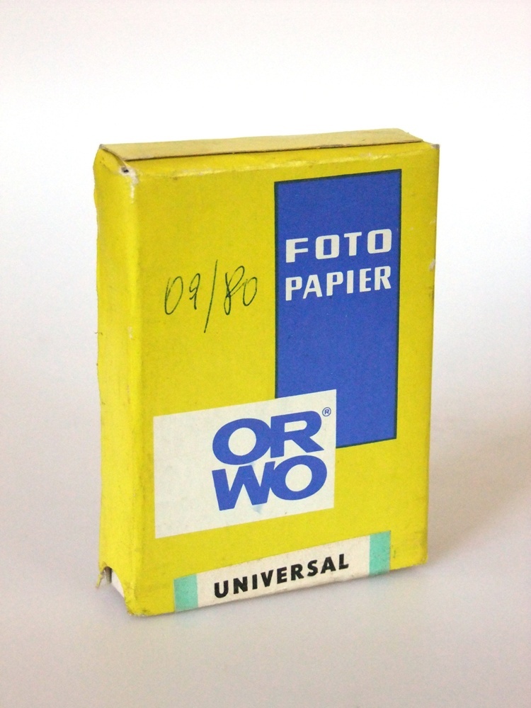 s/w Fotopapier ORWO BS1 (Industrie- und Filmmuseum Wolfen CC BY-NC-SA)