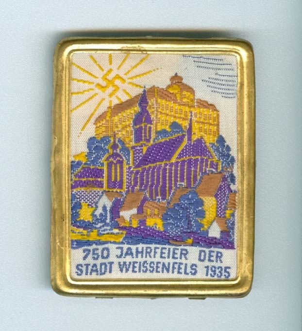 Veranstaltungsabzeichen /50 Jahrfeier der Stadt Weißenfels, 1935 (Museum Weißenfels - Schloss Neu-Augustusburg CC BY-NC-SA)