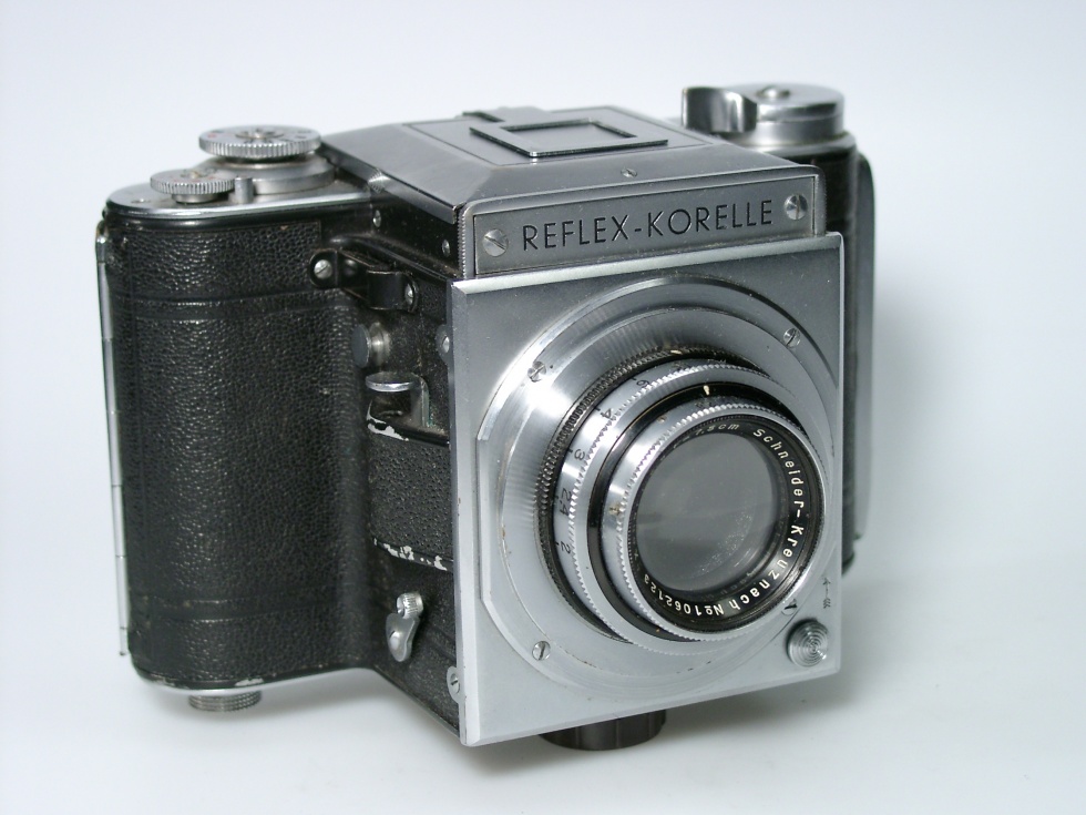 Rollfilmkamera &quot;Reflex-Korelle III Chrom&quot; (Industrie- und Filmmuseum Wolfen CC BY-NC-SA)
