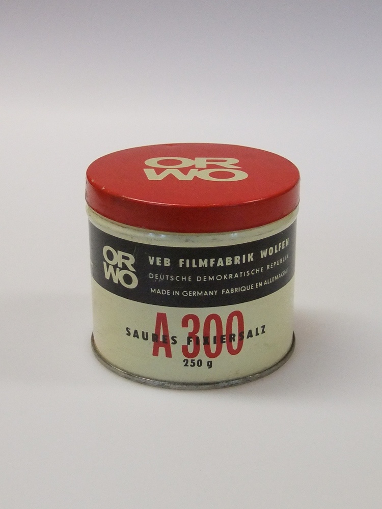 Orwo Fixiersalz A 300 (Industrie- und Filmmuseum Wolfen CC BY-NC-SA)