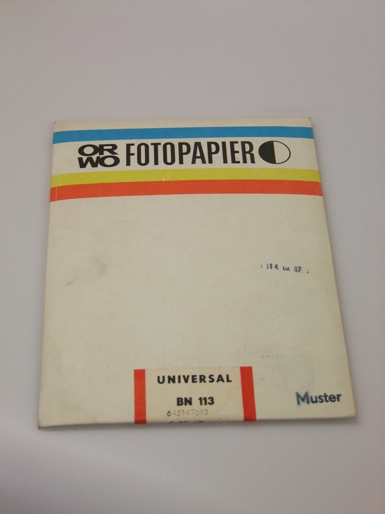 s/w Fotopapier ORWO Universal BN 113 (Industrie- und Filmmuseum Wolfen CC BY-NC-SA)