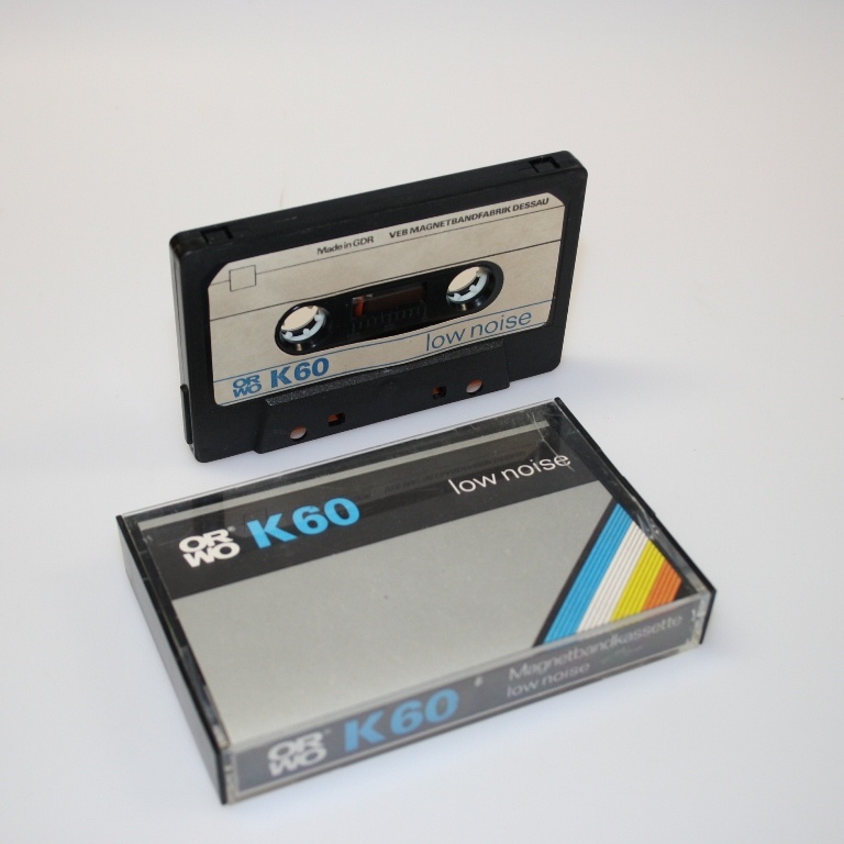 Kassette ORWO K 60 low noise (Industrie- und Filmmuseum Wolfen CC BY-NC-SA)