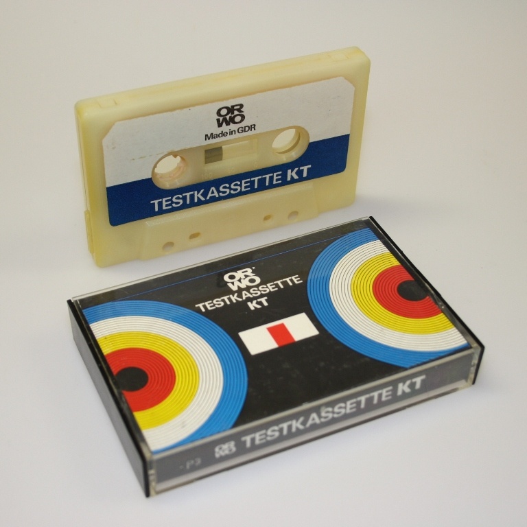 Orwo Testkassette KT (Industrie- und Filmmuseum Wolfen CC BY-NC-SA)