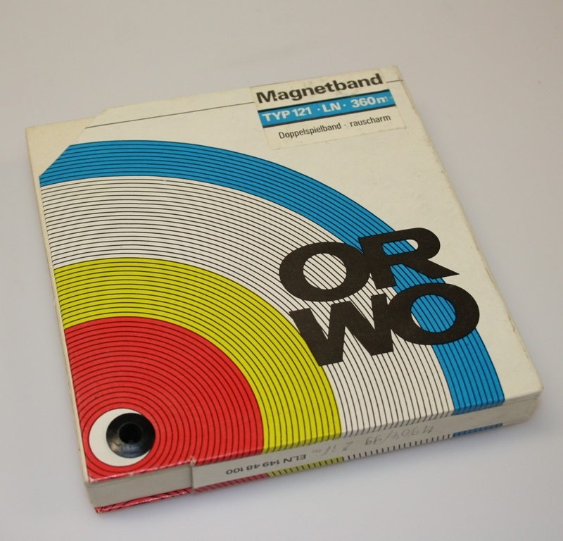 ORWO Magnetband Typ 121 LN 360m (Industrie- und Filmmuseum Wolfen CC BY-NC-SA)