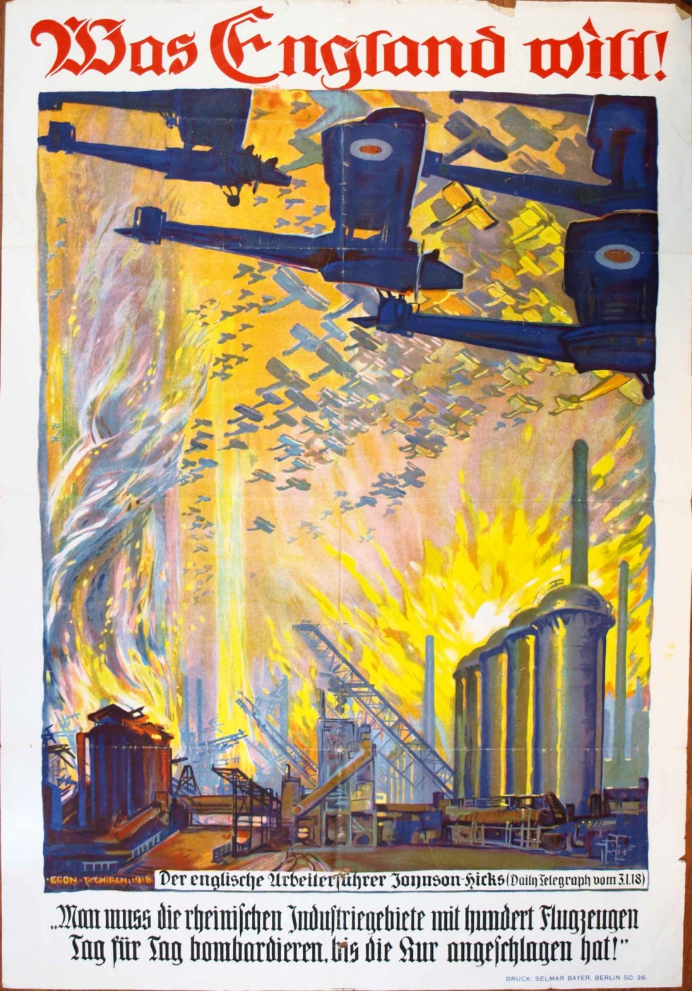 Propagandaplakat gegen England &quot;Was England wil...&quot;, 1. Weltkrieg (1914- 1918) (Museum Weißenfels - Schloss Neu-Augustusburg CC BY-NC-SA)