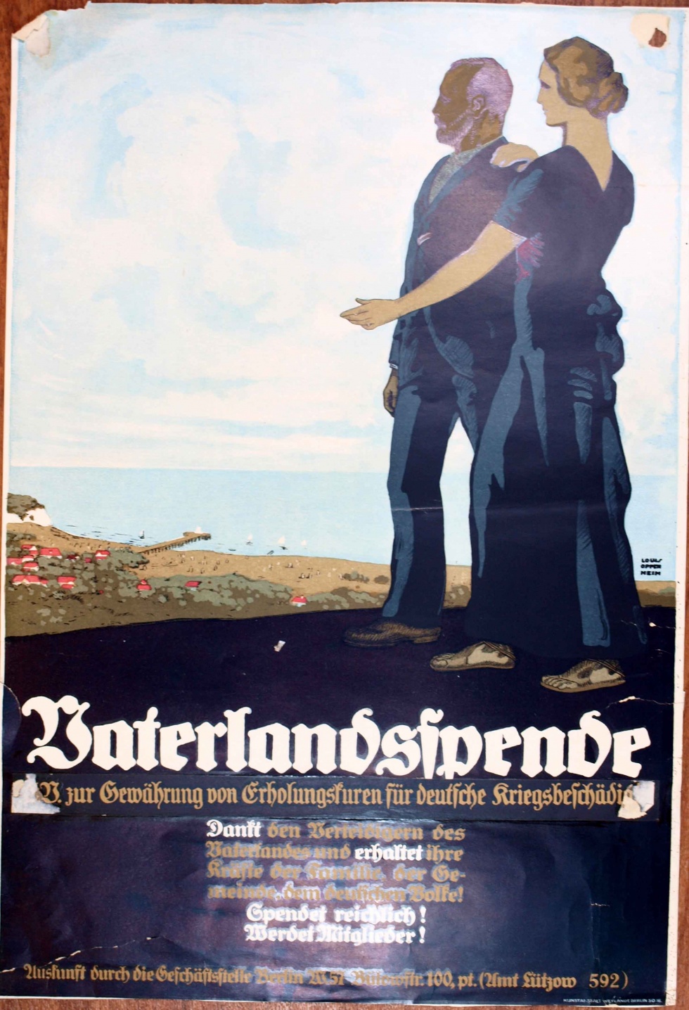 Spendenplakat &quot;Vaterlandsspende zur...&quot;, 1. Weltkrieg ( 1914-1918) (Museum Weißenfels - Schloss Neu-Augustusburg CC BY-NC-SA)